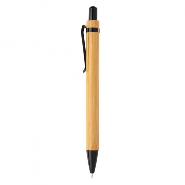 Лого трейд pекламные подарки фото: Бамбуковая ручка, чёрная