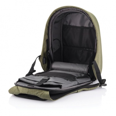 Логотрейд бизнес-подарки картинка: Маленький противоугонный рюкзак Bobby Hero, зеленый