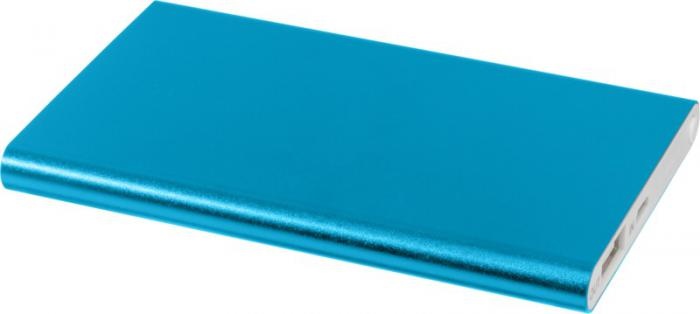 Лого трейд pекламные продукты фото: Алюминиевый повербанк Pep емкостью 4000 мА/ч, светло-синий