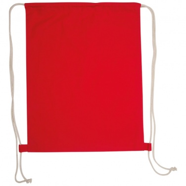 Лого трейд pекламные продукты фото: Сумка-мешок из хлопка ECO Tex, красный