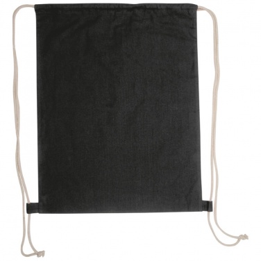 Логотрейд pекламные подарки картинка: Сумка-мешок из хлопка ECO Tex, черный