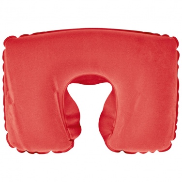 Лого трейд pекламные cувениры фото: Надувная дорожная подушка, красный