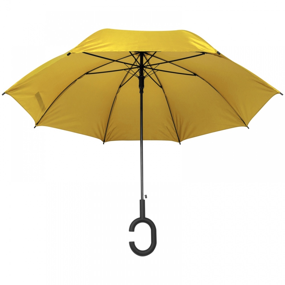 Логотрейд pекламные продукты картинка: Автоматический зонт, жёлтый