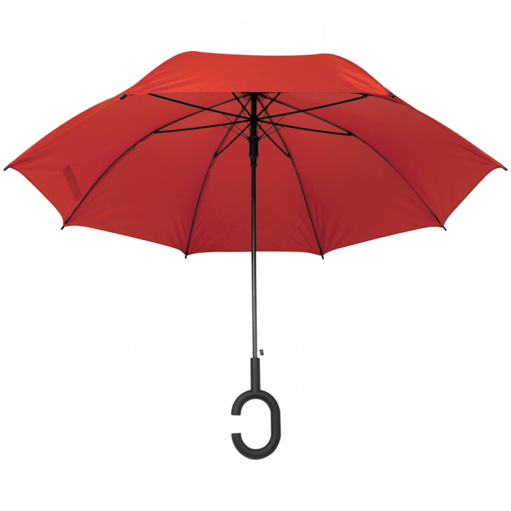 Логотрейд pекламные продукты картинка: Автоматический зонт, красный