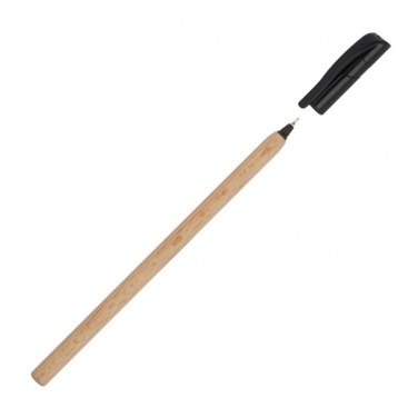 Лого трейд бизнес-подарки фото: Деревянная ручка, коричневый