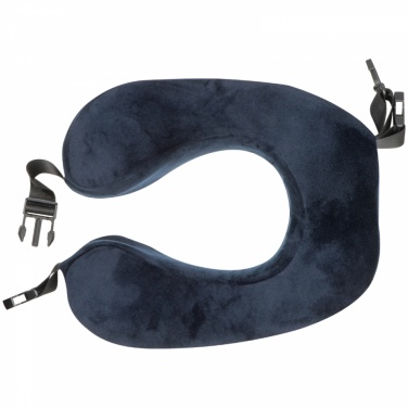 Логотрейд pекламные cувениры картинка: Плюшевая дорожная подушка, синий