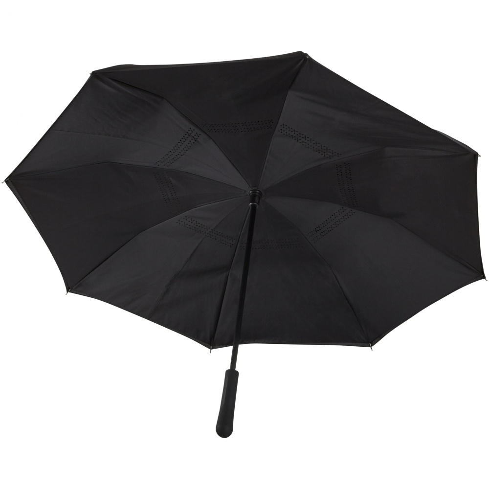 Логотрейд pекламные продукты картинка: Зонт двусторонний 23 ", черный