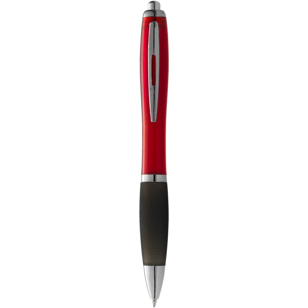 Лого трейд бизнес-подарки фото: Шариковая ручка Nash, красный