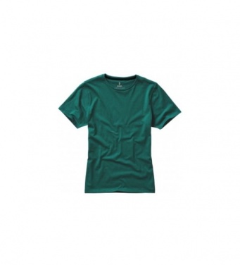 Логотрейд pекламные cувениры картинка: Женская футболка с короткими рукавами Nanaimo, темно-зеленый