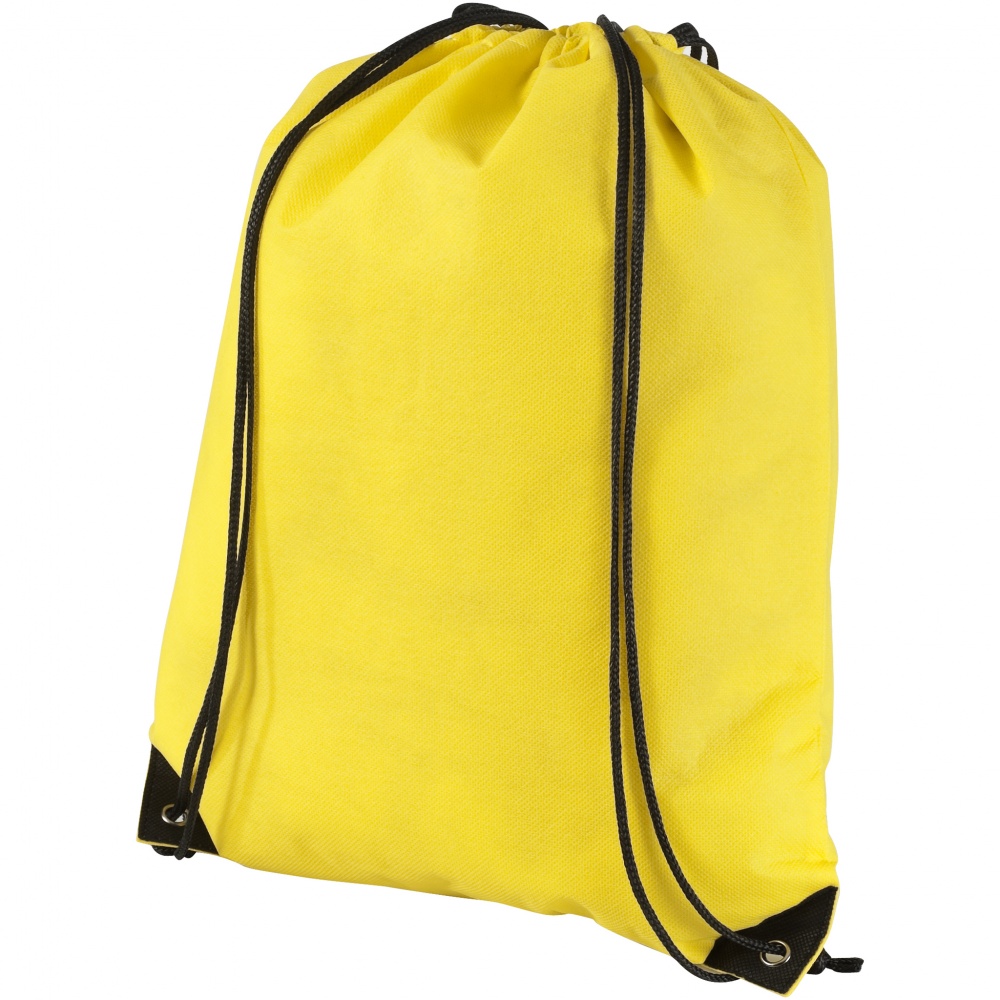 Логотрейд pекламные продукты картинка: Нетканый стильный рюкзак Evergreen, светло-жёлтый