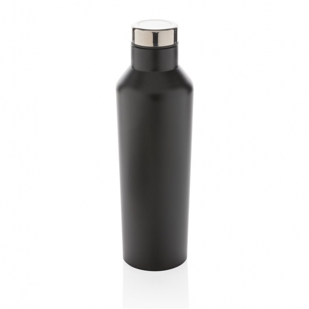Логотрейд pекламные продукты картинка: Вакуумная бутылка из нержавеющей стали, 500 мл, чёрная