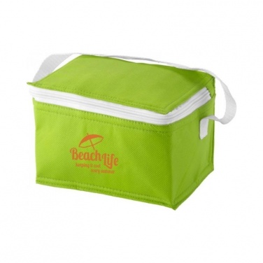 Лого трейд pекламные cувениры фото: Сумка-холодильник на 6 банок, светло-зеленый