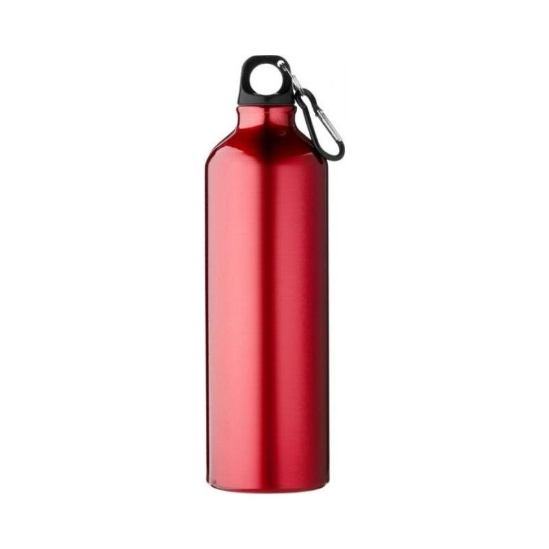 Лого трейд бизнес-подарки фото: Бутылка Pacific с карабином, красный