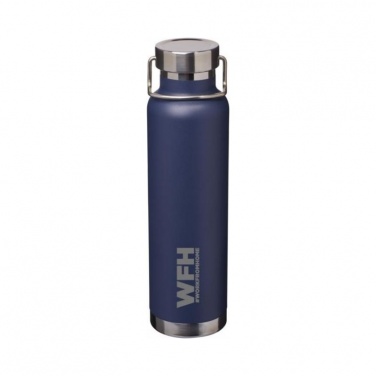 Логотрейд бизнес-подарки картинка: Бутылка с вакуумной медной изоляцией, темно - синий