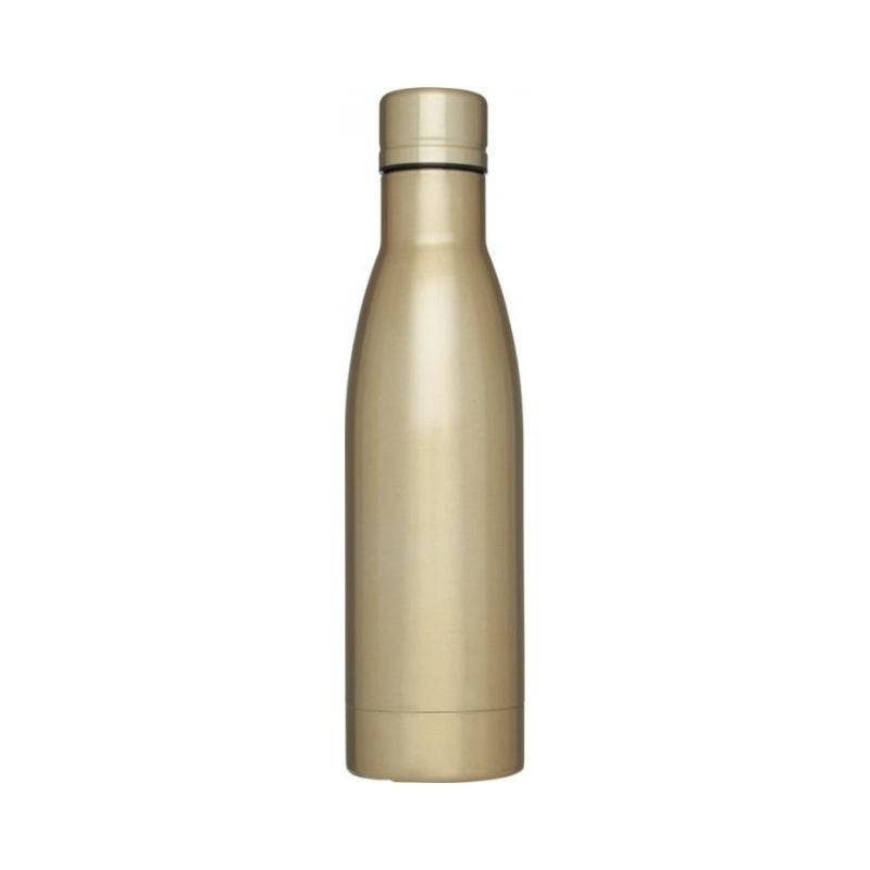 Логотрейд бизнес-подарки картинка: Вакуумная бутылка Vasa c медной изоляцией, золотой