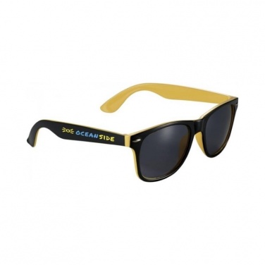 Лого трейд бизнес-подарки фото: Sun Ray темные очки, жёлтый