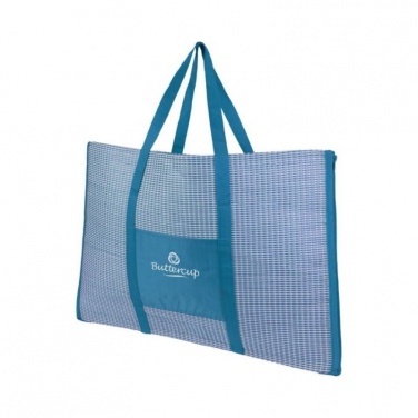 Логотрейд pекламные cувениры картинка: Пляжная складная сумка-тоут и коврик Bonbini, голубой