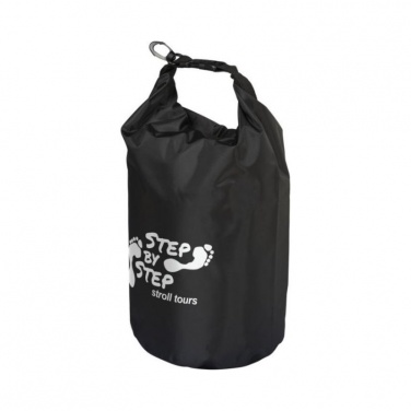 Логотрейд pекламные продукты картинка: Походный 10-литровый водонепроницаемый мешок, черный