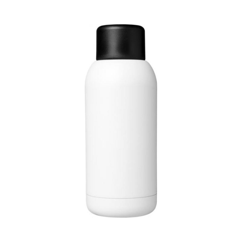 Логотрейд pекламные cувениры картинка: Спортивная бутылка с вакуумной изоляцией Brea объемом 375 мл, белый