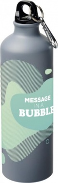 Лого трейд pекламные cувениры фото: Матовая бутылка Pacific с карабином, cерый