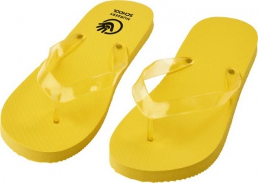 Логотрейд бизнес-подарки картинка: Пляжные тапочки Railay (M), желтый