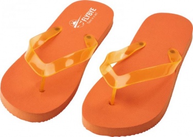 Лого трейд pекламные подарки фото: Пляжные тапочки Railay (M), oранжевый