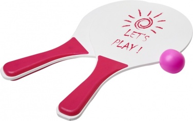 Логотрейд pекламные подарки картинка: Набор для пляжных игр Bounce, светло-розовый