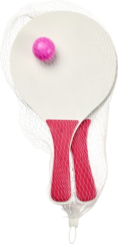 Лого трейд pекламные cувениры фото: Набор для пляжных игр Bounce, светло-розовый