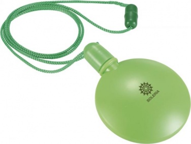 Логотрейд pекламные cувениры картинка: Круглый диспенсер для мыльных пузырей Blubber, зеленый