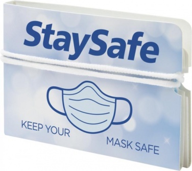 Лого трейд бизнес-подарки фото: Складной футляр для защитной маски Nest, белый