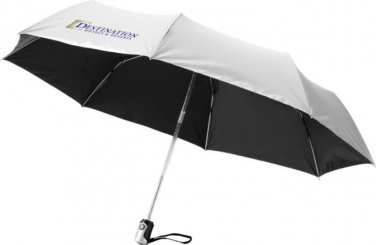 Лого трейд pекламные cувениры фото: Зонт Alex трехсекционный автоматический 21,5", серебро
