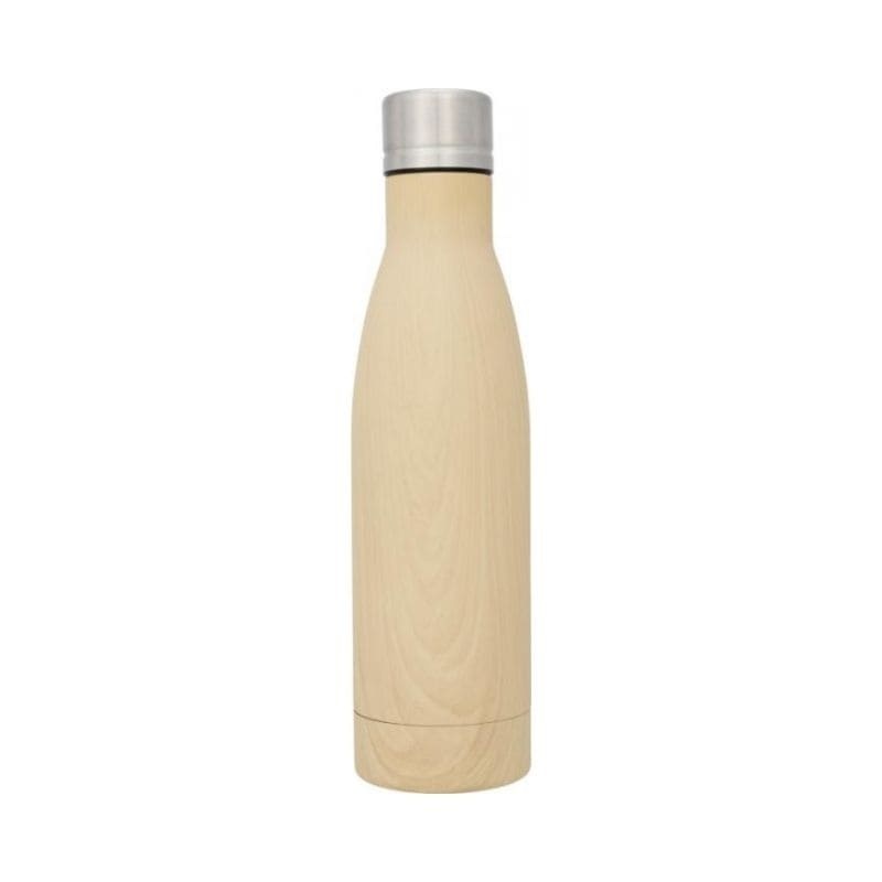 Логотрейд pекламные продукты картинка: Бутылка Vasa с деревянным покрытием 500 мл, коричневый