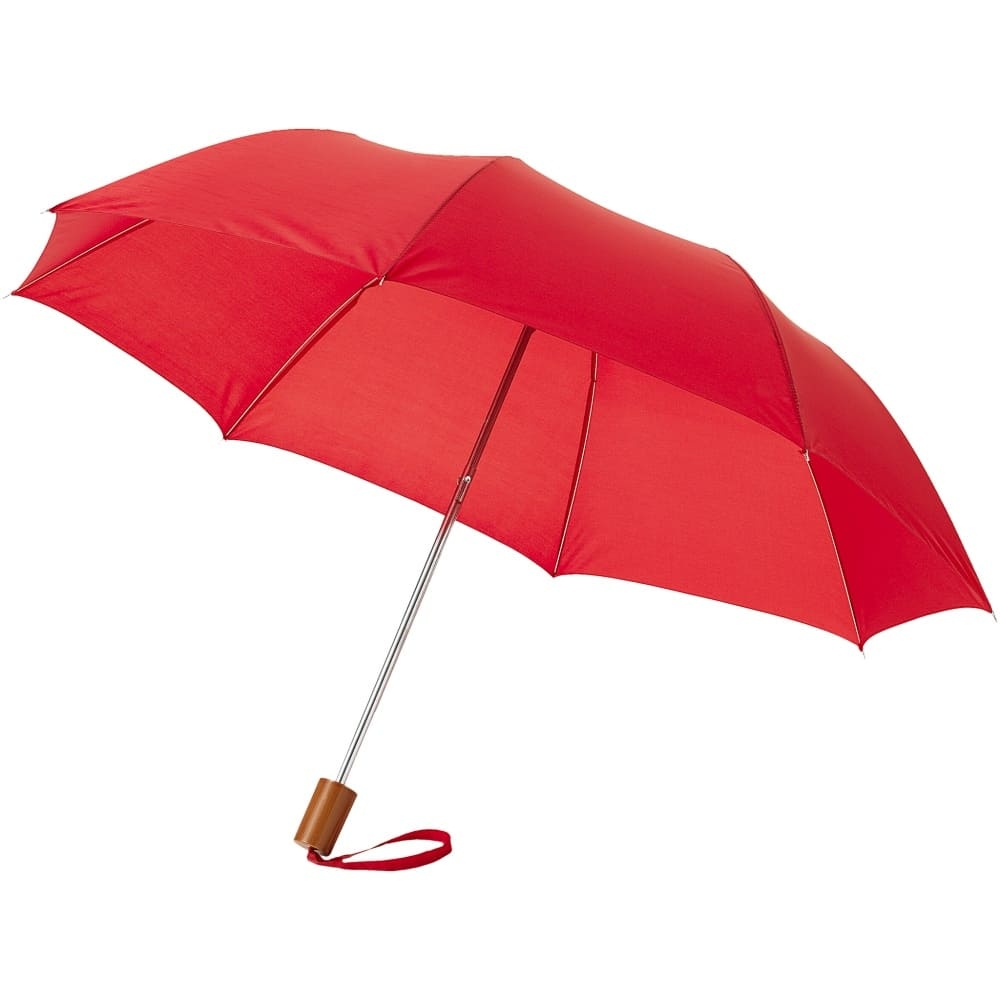 Логотрейд pекламные подарки картинка: Зонт Oho двухсеционный 20", красный