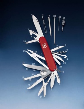 Логотрейд бизнес-подарки картинка: Kарманный нож SwissChamp красный