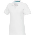 Beryl short sleeve women's organic recycled polo, Белый