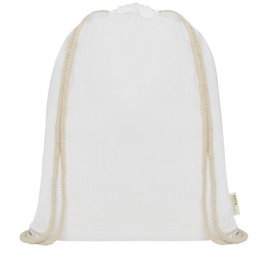 Лого трейд pекламные cувениры фото: Orissa 140 g/m² organic cotton drawstring bag 5L