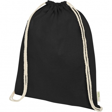 Лого трейд pекламные подарки фото: Orissa 140 g/m² organic cotton drawstring bag 5L