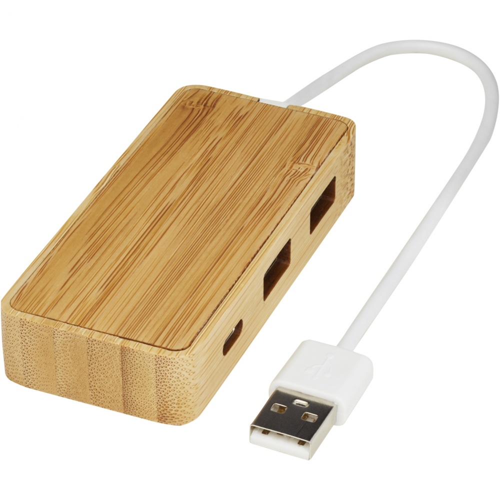 Логотрейд pекламные cувениры картинка: USB-концентратор Tapas из бамбука