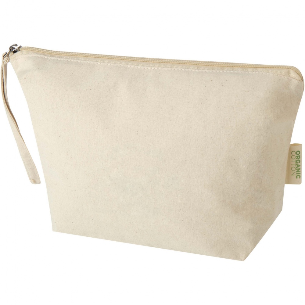 Логотрейд pекламные cувениры картинка: Orissa 180 g/m² organic large accessory pouch 3L