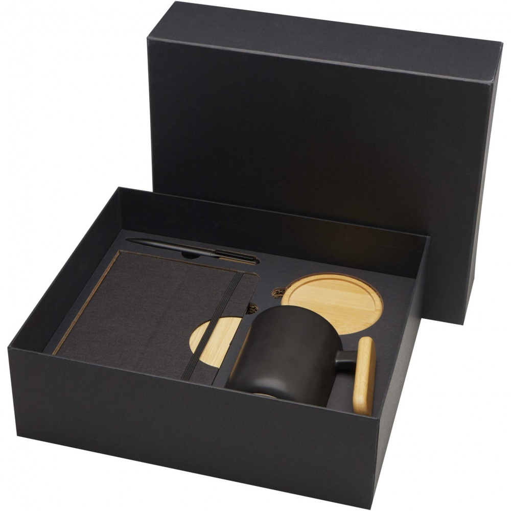 Лого трейд бизнес-подарки фото: Laura подарочный набор из блокнота формата А5 и шариковой ручки