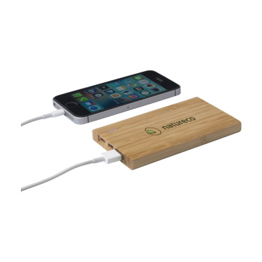 Логотрейд pекламные cувениры картинка: Внешнее зарядное устройство Bamboo 4000 Powerbank