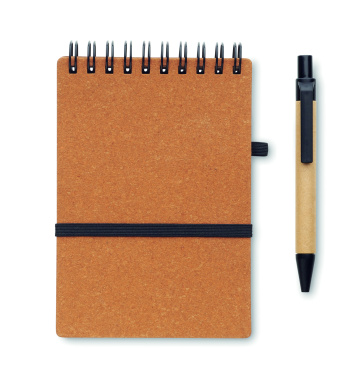 Логотрейд pекламные продукты картинка: Recycled notebook with ball pen