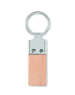 Логотрейд pекламные cувениры картинка: Key ring with rubber wood