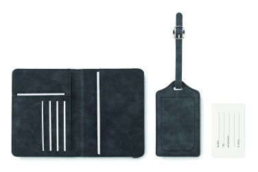 Лого трейд бизнес-подарки фото: Passport and luggage tag set