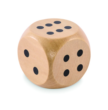 Лого трейд бизнес-подарки фото: Schima wooden dice 5cm dia
