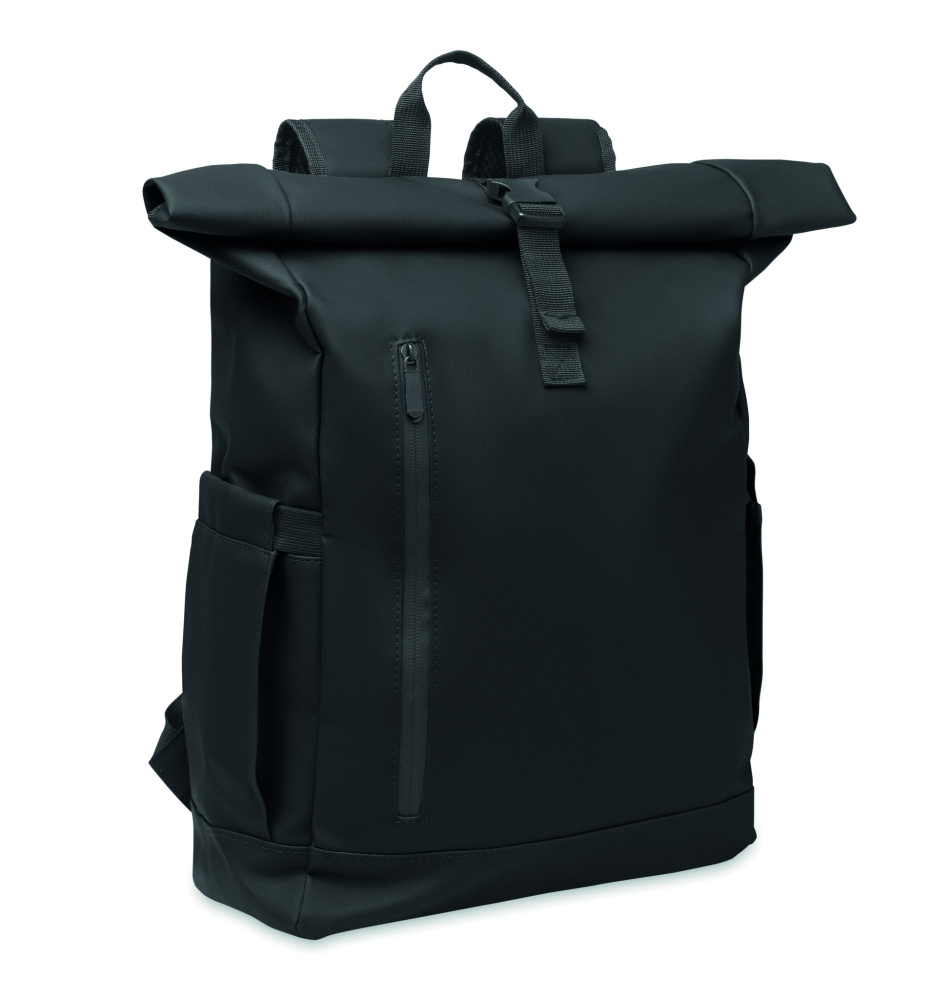 Лого трейд pекламные подарки фото: Rolltop laptop rucksack 600D