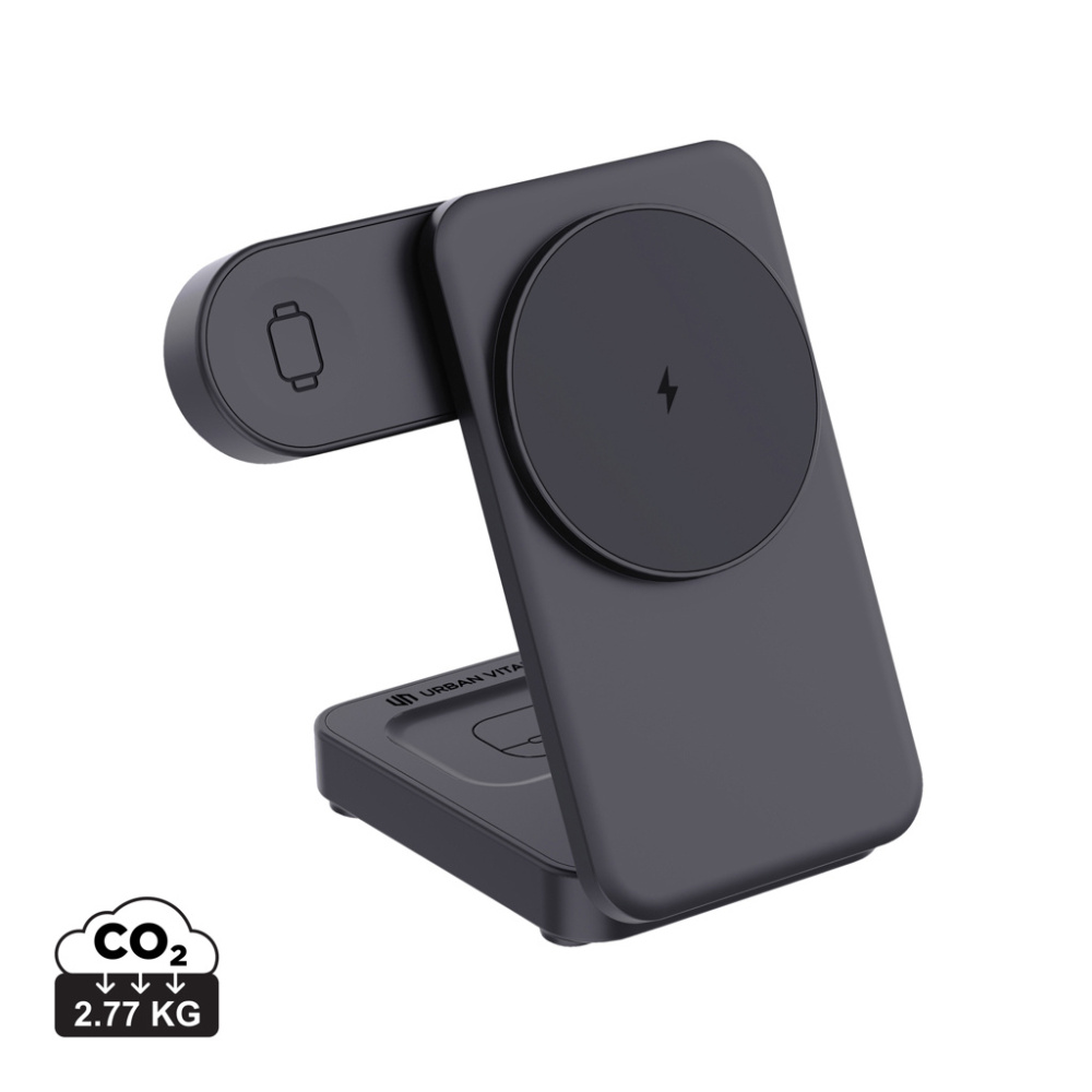 Лого трейд pекламные cувениры фото: Магнитное зарядное устройство Urban Vitamin Arcadia RCS из пластика 15 Вт 3-в-1