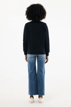 Логотрейд pекламные подарки картинка: Свитер IQONIQ Elgon из переработанного хлопка с застежкой-молнией на четверть дюйма