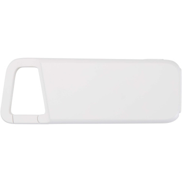 Лого трейд pекламные продукты фото: Водонепроницаемый внешний аккумулятор Alkes 5000 мАч 12 Вт из переработанного пластика с карабином