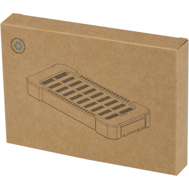 Логотрейд бизнес-подарки картинка: Altair 5000 мАч 10 Вт прочное портативное зарядное устройство из переработанного пластика с солнечной батареей и встроенным фонариком